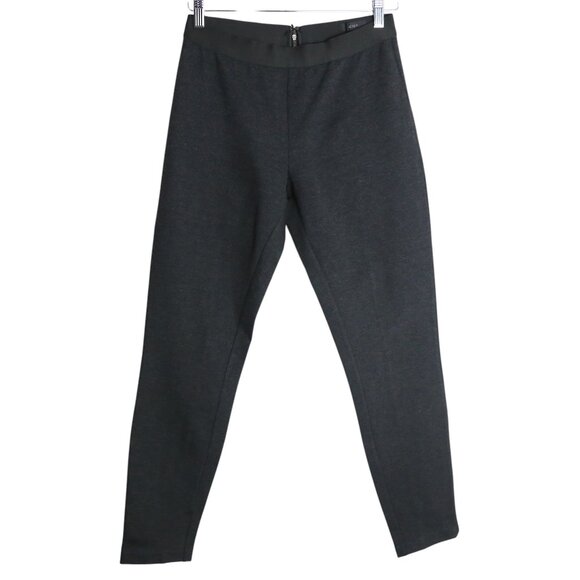 J.Crew Ponte Dark Grey Pixie Mid-Rise Sleek Zip Up Trouser Pants Size 8R - Picture 1 of 8